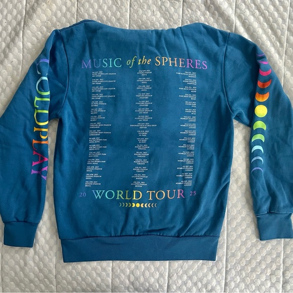 Coldplay 2025 Music of the Spheres: Blue Hoodie - Picture 2 of 2